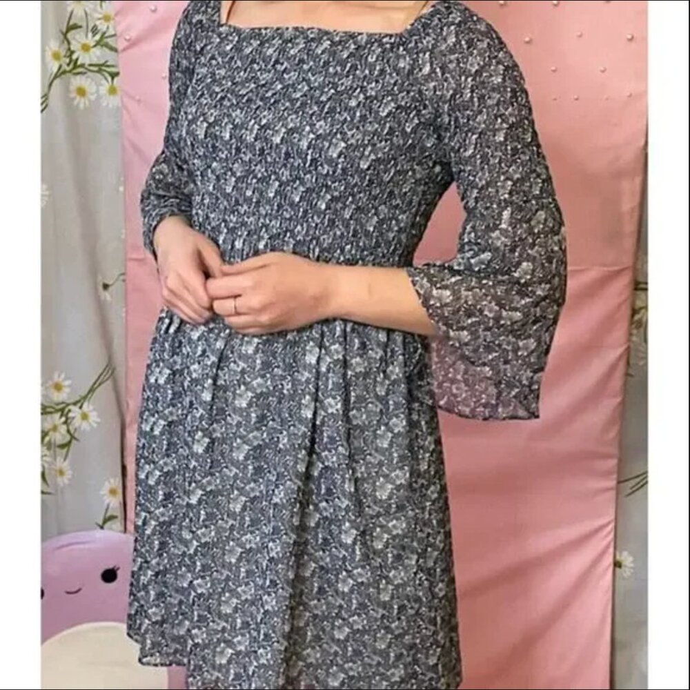 Sam Edelman Off the Shoulder Ditsy Print Dress (8)